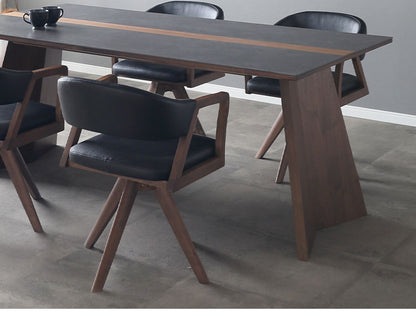 ダイニング 5点セット チェア4脚 150×90cmテーブル リビング ダイニングテーブル ダイニングチェア 回転チェア おしゃれ 新生活(代引不可)