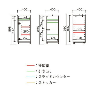 キッチンカウンター 間仕切り 幅90~137 伸縮 伸長式 ダスト収納 ごみ箱 背面化粧 スライドカウンター コンクリート調 キャスター 木目 木製 おしゃれ(代引不可)