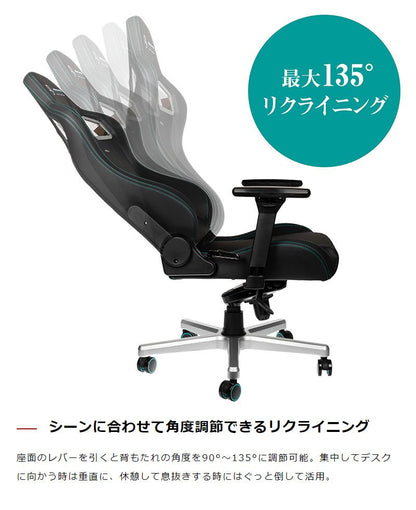 【 メルセデスベンツ コラボ品 】ゲーミングチェア noblechairs EPIC Mercedes AMG Petronas Formula One Team 2021 Edition ロッキング アームレスト NBL-EPC-PU-MPF-SGL ノーブルチェアーズ(代引不可)