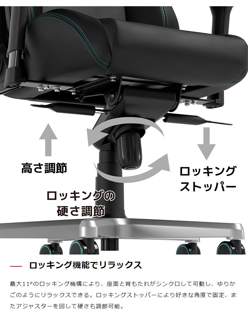 【 メルセデスベンツ コラボ品 】ゲーミングチェア noblechairs EPIC Mercedes AMG Petronas Formula One Team 2021 Edition ロッキング アームレスト NBL-EPC-PU-MPF-SGL ノーブルチェアーズ(代引不可)