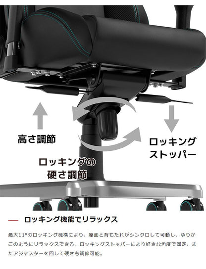 【 メルセデスベンツ コラボ品 】ゲーミングチェア noblechairs EPIC Mercedes AMG Petronas Formula One Team 2021 Edition ロッキング アームレスト NBL-EPC-PU-MPF-SGL ノーブルチェアーズ(代引不可)
