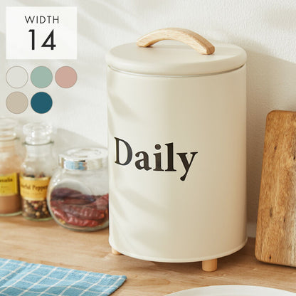ラウンドケース Daily 北欧 小物入れ 卓上 フタ付き 道具箱 収納ケース 収納ボックス デスク キッチン カウンター 収納 レトロ調 かわいい 可愛い おしゃれ