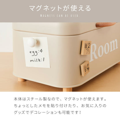 ストレージケース Room 北欧風 小物入れ ふた付き ストレージボックス 収納ボックス レトロ調 くすみカラー かわいい おしゃれ 収納ケース 収納箱