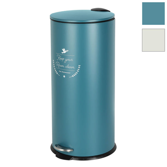 ゴミ箱 フットペダル 27L レトロ風 静音 バケツ 取り外し可能 背面ペダル おしゃれ 北欧 シンプル ダストボックス ごみ箱