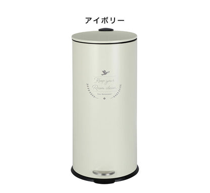 ゴミ箱 フットペダル 27L レトロ風 静音 バケツ 取り外し可能 背面ペダル おしゃれ 北欧 シンプル ダストボックス ごみ箱
