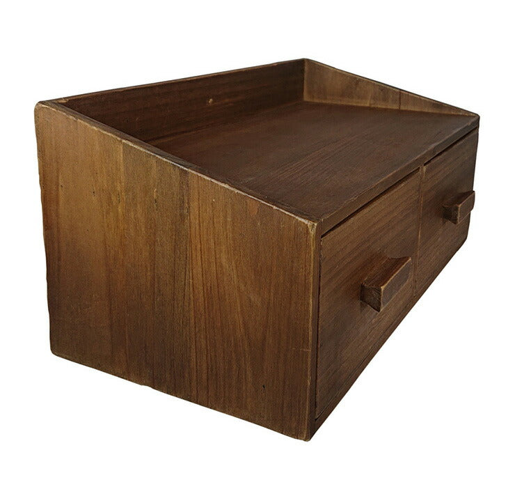 収納 引き出し 卓上収納 チェスト アンティーク調 天然木 モミの木 木製 木箱 収納ボックス 引き出し 卓上収納 収納ケース