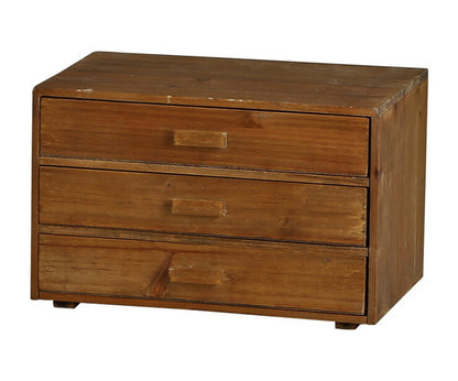 収納 引き出し 卓上収納 チェスト アンティーク調 天然木 モミの木 木製 木箱 収納ボックス 引き出し 卓上収納 収納ケース