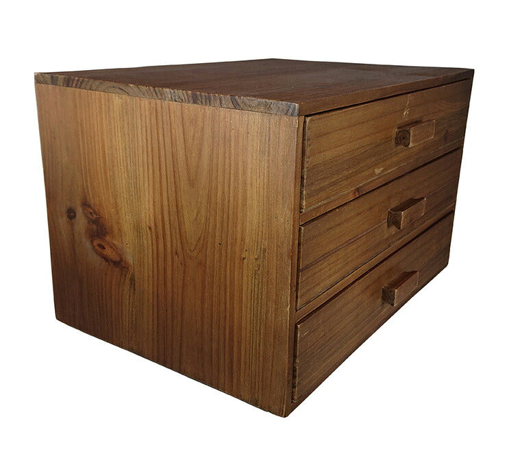 収納 引き出し 卓上収納 チェスト アンティーク調 天然木 モミの木 木製 木箱 収納ボックス 引き出し 卓上収納 収納ケース