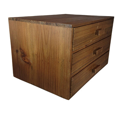 収納 引き出し 卓上収納 チェスト アンティーク調 天然木 モミの木 木製 木箱 収納ボックス 引き出し 卓上収納 収納ケース