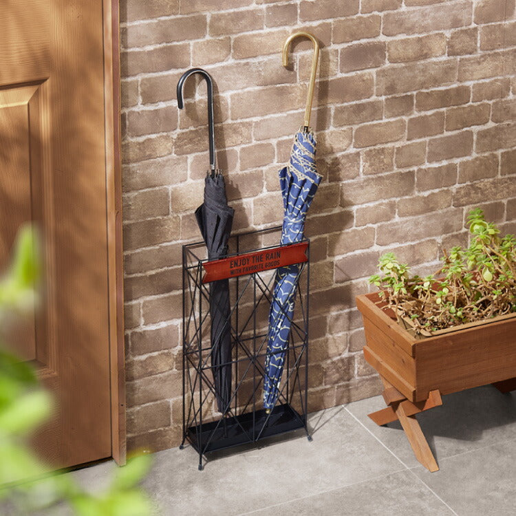 ヴィンテージ調 スリム 傘立て 奥行10cm 薄型 アンブレラスタンド モボワ スリム アイアン かさたて スリム コンパクト 玄関収納 すき間収納 隙間収納 アンティーク 可愛い かわいい おしゃれ