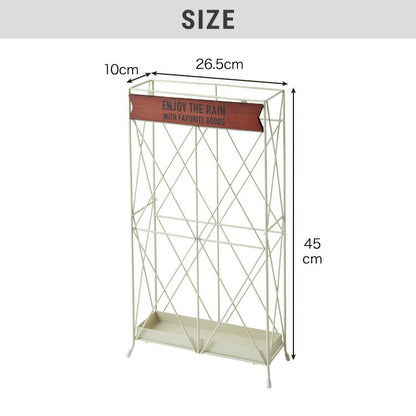 ヴィンテージ調 スリム 傘立て 奥行10cm 薄型 アンブレラスタンド モボワ スリム アイアン かさたて スリム コンパクト 玄関収納 すき間収納 隙間収納 アンティーク 可愛い かわいい おしゃれ