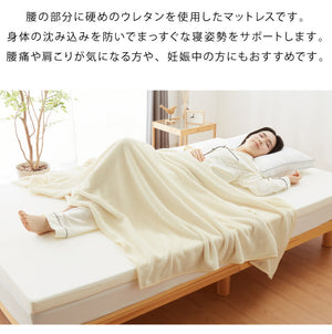 日本製 三つ折り 四つ折り バランスマットレス シングル セミダブル ダブル 厚さ5cm 高反発 130N ウレタン 折りたたみ 腰痛 肩こり 妊婦 折りたたみマットレス 国産 収納 コンパクト(代引不可)
