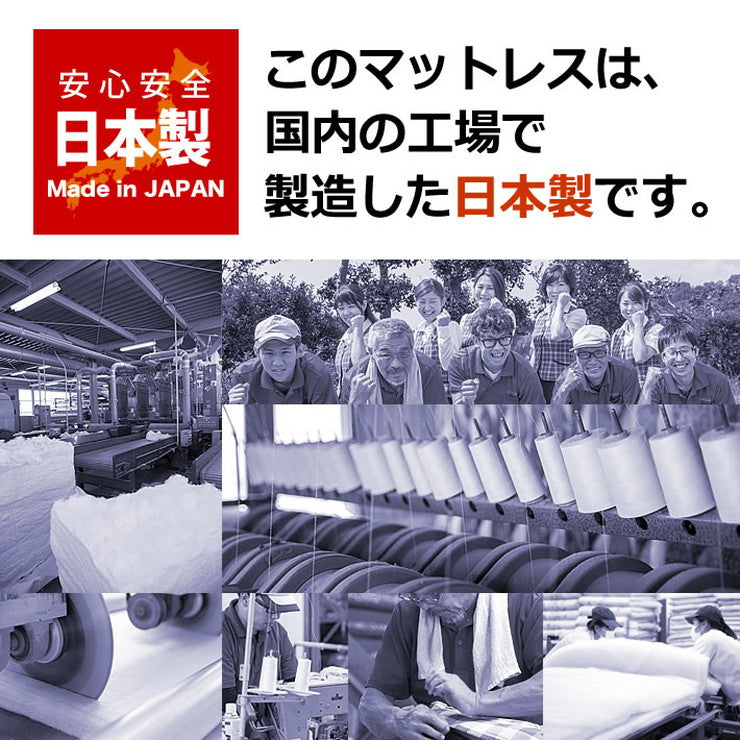日本製 点で支える 三つ折り マットレス シングル セミダブル ダブル 厚さ8cm プロファイル 高反発 硬め かたい 通気 保湿 おりたたみ コンパクト ニット 生地(代引不可)