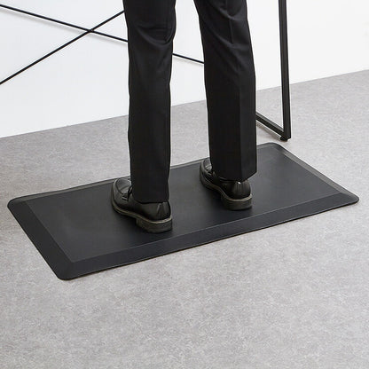 マット 疲労軽減マット 耐水 滑り止め機能 ブラック 腰痛対策 立ち仕事対策 上下昇降デスク 文教 教壇 疲れにくい