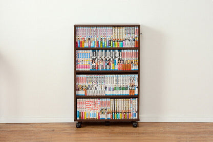 萩原 マガジンラック RCC-1023BR-L ラック 収納 本棚(代引不可)