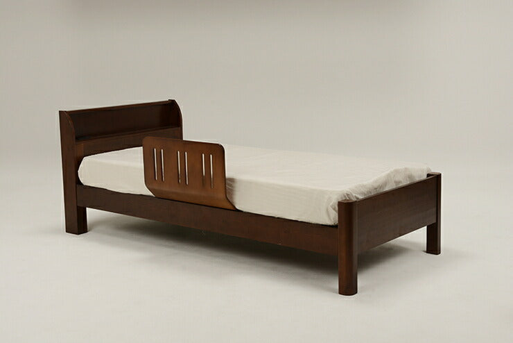 萩原 曲げ木ベッドガードDBR LBG4297T-DBR 布団ずれ防止(代引不可)