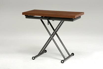 萩原 エクステンション昇降テーブル KT-3195BR テーブル 昇降 拡張 高さ調節(代引不可)