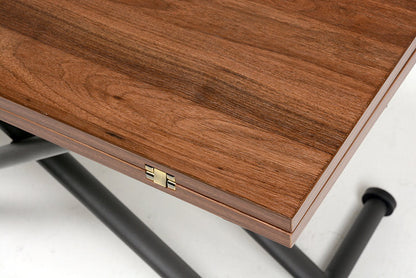 萩原 エクステンション昇降テーブル KT-3195BR テーブル 昇降 拡張 高さ調節(代引不可)