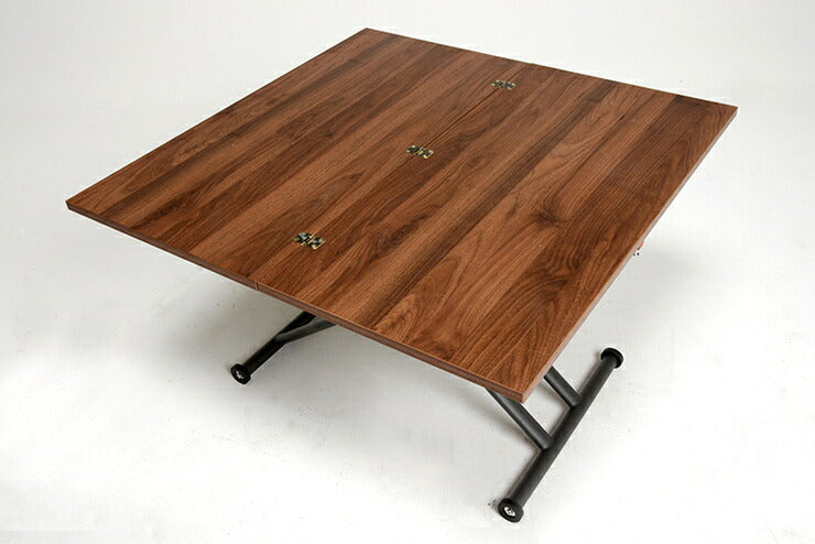 萩原 エクステンション昇降テーブル KT-3195BR テーブル 昇降 拡張 高さ調節(代引不可)