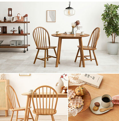 ウィンザーチェア 2脚セット 天然木 ダイニングチェア ボウバックチェア 木製 ナチュラル モノトーン ホワイト ブラック 白 黒 椅子 イス チェアー 北欧 おしゃれ(代引不可)