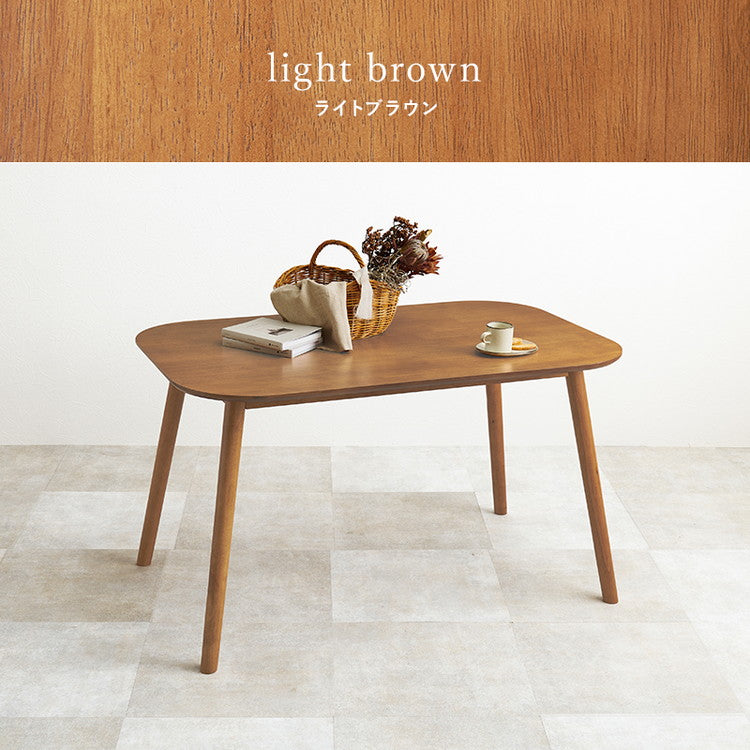 ダイニングテーブル 120×75cm カフェ風ダイニング 天然木 テーブル 机 食卓テーブル 4人サイズ 北欧 シンプル おしゃれ(代引不可)