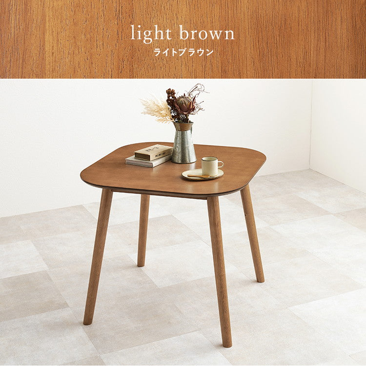 ダイニングテーブル 75×75cm 正方形 カフェ風ダイニング 天然木 テーブル 机 食卓テーブル カフェテーブル 2人サイズ 北欧 シンプル おしゃれ(代引不可)