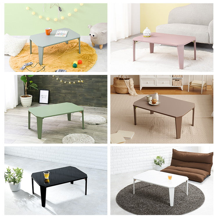 折りたたみセンターテーブル 75×50 くすみカラー 折りたたみテーブル 完成品 折れ脚テーブル ローテーブル 机 折りたたみデスク リビングテーブル 折り畳み 幅75 奥行50 可愛い かわいい おしゃれ(代引不可)