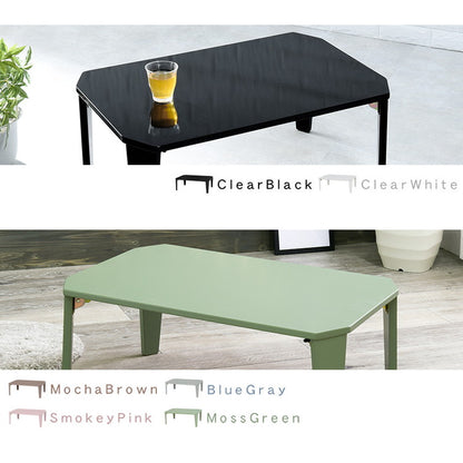 折りたたみセンターテーブル 90×60 くすみカラー 折りたたみテーブル 完成品 折れ脚テーブル ローテーブル 机 折りたたみデスク リビングテーブル 折り畳み 幅90 奥行60 可愛い かわいい おしゃれ(代引不可)