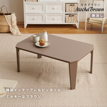 折りたたみセンターテーブル 90×60 くすみカラー 折りたたみテーブル 完成品 折れ脚テーブル ローテーブル 机 折りたたみデスク リビングテーブル 折り畳み 幅90 奥行60 可愛い かわいい おしゃれ(代引不可)