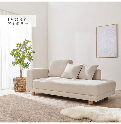 【開梱設置付き】 ソファ 2人掛け 2.5P ゆったりフラット座面 ローバック クッション3個 ローソファ ソファー 北欧 モダン ダークグレー アイボリー おしゃれ(代引不可)
