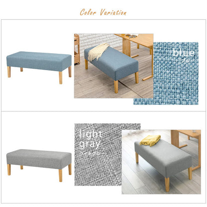 ダイニングベンチ 幅105 ゆったりロータイプ 座面奥行46cm 天然木脚 ファブリック ソファダイニング パーソナルソファ 椅子 イス いす ナチュラル 北欧 おしゃれ(代引不可)