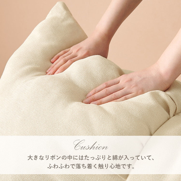 プリンセスソファベッド 姫系 折りたたみ ソファベッド フリル仕様 リボンクッション付き かわいい 可愛い 2way ソファーベッド おしゃれ(代引不可)