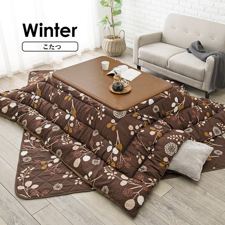 こたつテーブル 布団付き 3点セット 幅105 木目調 和室・洋室に合わせやすい リビングこたつ 掛け布団 敷布団 カーペット こたつ布団 節電 おしゃれ(代引不可)