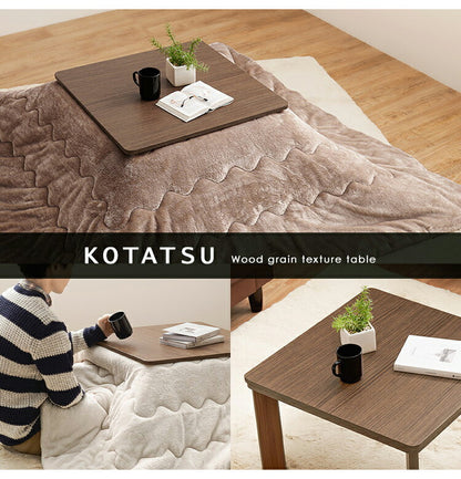 カジュアルこたつ 60×60cm こたつテーブル 木目調 シンプル 正方形 センターテーブル コンパクト リバーシブル天板 1人暮らし 新生活 コタツ 炬燵 おしゃれ(代引不可)