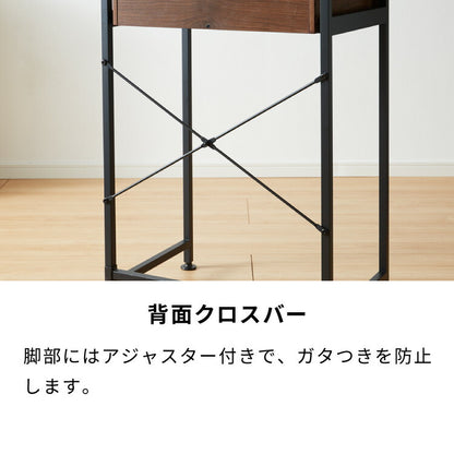 ゴミ箱上ラック 幅80cm 引出し付き 3分別タイプ ごみ箱上を有効活用 省スペース キッチンラック 作業台 作業スペース ごみ箱上ラック ゴミ箱上収納 ゴミ箱ラック ごみ箱ラック キッチン収納 スチール(代引不可)