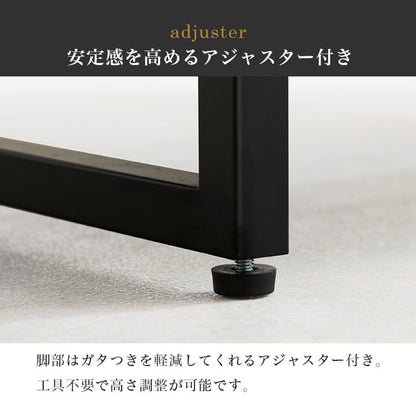 コンクリート調 センターテーブル 90×45 スチール脚 収納 棚付き リビングテーブル ソファテーブル コンクリート柄 セラミック柄 グレー モノトーン おしゃれ(代引不可)