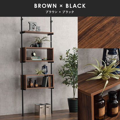 突っ張り棚 幅70cm つっぱり ディスプレイラック おしゃれ 北欧 突張り 収納 棚 パーテーション 間仕切り ウォールシェルフ 壁面収納 高さ調整 調節 キッチン 玄関(代引不可)