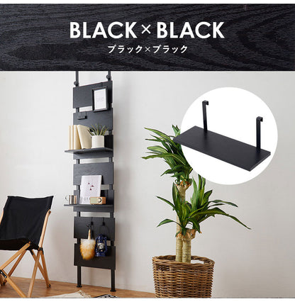 突っ張りウォールラック専用 追加棚板 2枚セット 幅40 追加オプション ウォールシェルフ ウォールラック 壁 引っ掛け 引掛け 木製 壁面収納 キッチン 玄関(代引不可)