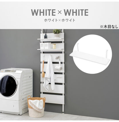 突っ張りウォールラック専用 追加棚板 2枚セット 幅60 追加オプション ウォールシェルフ ウォールラック 壁 引っ掛け 引掛け 木製 壁面収納 キッチン 玄関(代引不可)