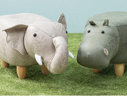 アニマルスツール 動物 恐竜 どうぶつ きょうりゅう 脚付き スツール オットマン 動物スツール ウシ ブタ サイ トリケラトプス イヌ ゾウ カバ ユニコーン かわいい 可愛い(代引不可)