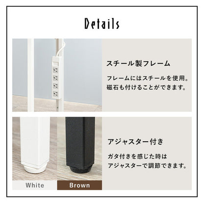 デスク 幅100cm 奥行45cm 2口コンセント ロングデスク PCデスク パソコンデスク 机 作業机 作業デスク プリンター台 プリンターラック スチール 北欧 おしゃれ(代引不可)