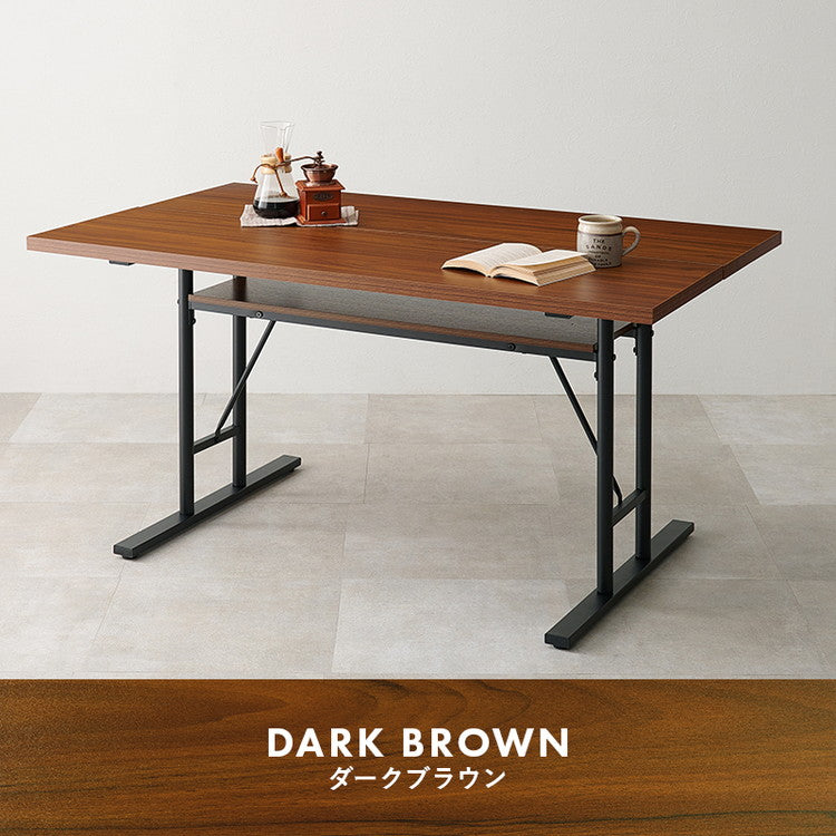 ダイニングテーブル 138×80cm コンクリート調 木目調 デザイン グレー T字脚 スタイリッシュ テーブル 机 食卓テーブル ダイニング デスク スチール脚 おしゃれ(代引不可)