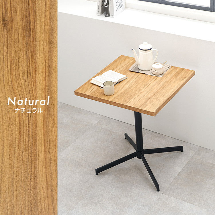 カフェテーブル 正方形 60×60 コンクリート調 木目調 デザイン グレー コーヒーテーブル サイドテーブル モノトーン モダン おしゃれ(代引不可)