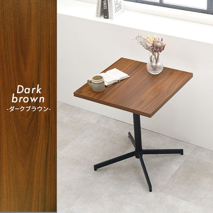 カフェテーブル 正方形 60×60 コンクリート調 木目調 デザイン グレー コーヒーテーブル サイドテーブル モノトーン モダン おしゃれ(代引不可)