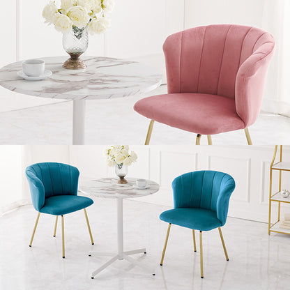 カフェテーブル&チェア2脚 3点セット 貝殻モチーフ ベロア調 直径65cm 円形 テーブル 白 ホワイト 大理石調 机 丸テーブル 円形テーブル モダン 北欧 モノトーン シンプル(代引不可)