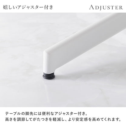 カフェテーブル 直径65cm 円形 テーブル 白 ホワイト 大理石調 机 丸テーブル 円形テーブル モダン 北欧 モノトーン シンプル おしゃれ(代引不可)