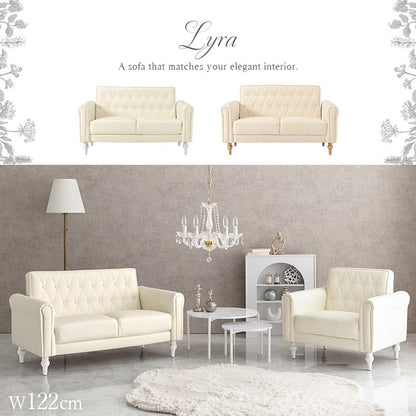 ソファ デザインソファ 二人用 二人掛け 肘あり コンパクト エレガント ナチュラル 2P フロアソファ 一人暮らし 上品 かわいい 可愛い 肘掛け 上質 高級感 こだわり 大人可愛い(代引不可)