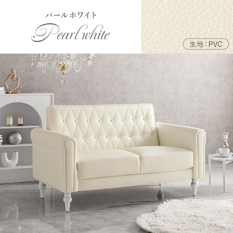 ソファ デザインソファ 二人用 二人掛け 肘あり コンパクト エレガント ナチュラル 2P フロアソファ 一人暮らし 上品 かわいい 可愛い 肘掛け 上質 高級感 こだわり 大人可愛い(代引不可)