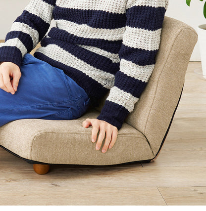 前脚付き座椅子 背もたれリクライニング 42段階 省スペース 1P 一人掛け 椅子 イス チェア ロータイプ おしゃれ(代引不可)