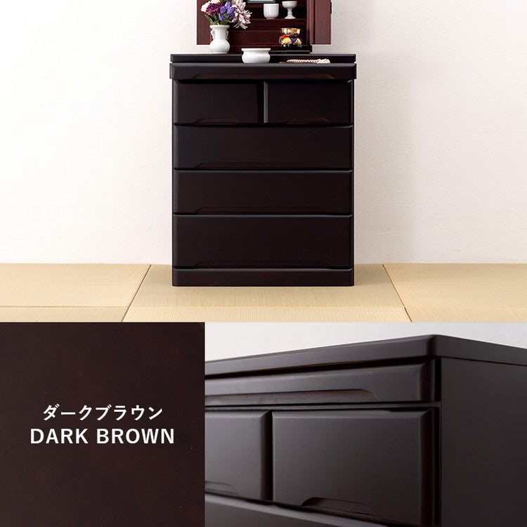 仏壇チェスト 完成品 幅60 奥行40 高さ75.5 仏壇下台 桐製 ミニ仏壇 スライド棚 引出し 仏具 収納 木製 シンプル おしゃれ(代引不可)